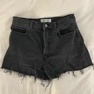 Reformation Grey Denim Shorts